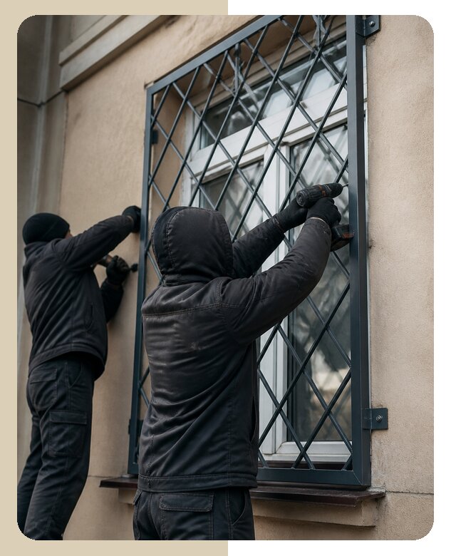 Установка антивандальных решеток на окна в Салехарде